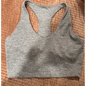 OFFLINE by Aerie The Hugger Sports Bra Heather Gray Racerback Medium Support M